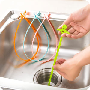 Home Kitchen Gadgets Sewer Pipeline Hair Cleaning  Hook Bathroom Toilet Sink Pipe Drain Cleaner Creative Kitchen Accessory Tools