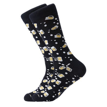 Charger l&#39;image dans la galerie, LETSBUY happy men dress socks cool funny colorful cotton socks classic optic filled novelty gift socks wedding casual dress