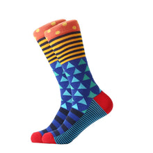 Charger l&#39;image dans la galerie, LETSBUY happy men dress socks cool funny colorful cotton socks classic optic filled novelty gift socks wedding casual dress