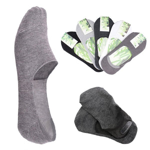 6pcs=3Pair/lot Fashion Men Boat Socks Summer Autumn Non-slip Silicone Invisible Cotton Socks Male Ankle short socks