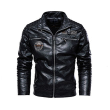 Charger l&#39;image dans la galerie, 2019 Men&#39;s Natural Real Leather Jacket Men Motorcycle Hip Hop Biker Winter Coat Men Warm Genuine Leather Jackets plus size 3XL