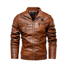 Charger l&#39;image dans la galerie, 2019 Men&#39;s Natural Real Leather Jacket Men Motorcycle Hip Hop Biker Winter Coat Men Warm Genuine Leather Jackets plus size 3XL