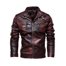 Charger l&#39;image dans la galerie, 2019 Men&#39;s Natural Real Leather Jacket Men Motorcycle Hip Hop Biker Winter Coat Men Warm Genuine Leather Jackets plus size 3XL