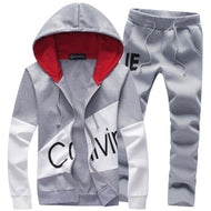 Tracksuit Men Set Letter Sportswear Sweatsuit Male Sweat Track Suit Jacket Hoodie with Pants Mens Sporting Suits 5XL Large Size