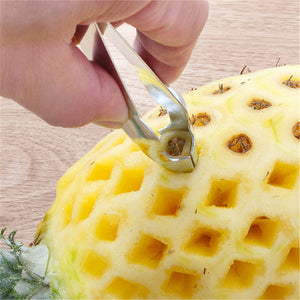 1Pc Cheap Pineapple Eye Peeler Stainless Steel Cutter Practical Seed Remover Clip Home Kitchen Tools Free Ship