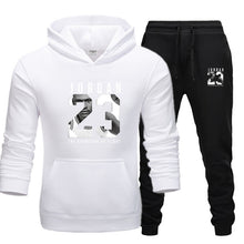 Charger l&#39;image dans la galerie, New Men Hoodies Suit Jordan 23 Tracksuit Sweatshirt Suit Fleece Hoodie+Sweat pants Jogging Homme Pullover 3XL Sporting Suit Male