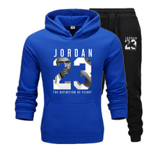 Charger l&#39;image dans la galerie, New Men Hoodies Suit Jordan 23 Tracksuit Sweatshirt Suit Fleece Hoodie+Sweat pants Jogging Homme Pullover 3XL Sporting Suit Male