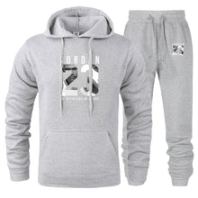 Charger l&#39;image dans la galerie, New Men Hoodies Suit Jordan 23 Tracksuit Sweatshirt Suit Fleece Hoodie+Sweat pants Jogging Homme Pullover 3XL Sporting Suit Male