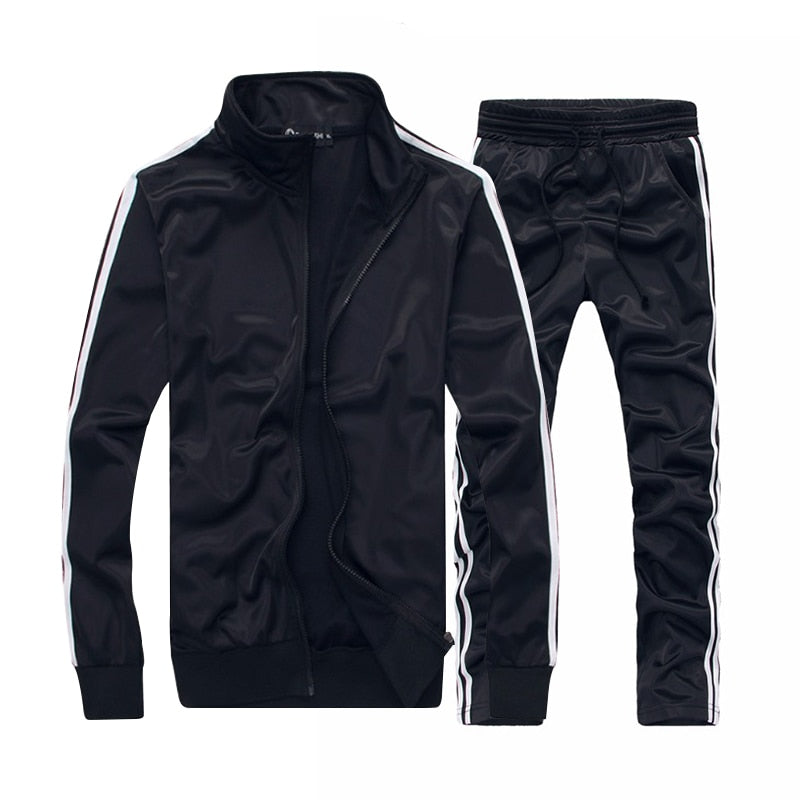 Brand Men Sportswear Sets Running Sports Fitness Tracksuit Male Two Pieces Sweatshirt+Sweatpant Gym Clothing Trainingspak Mannen