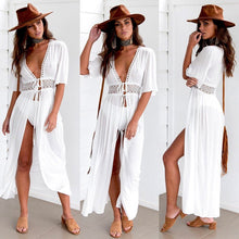 Charger l'image dans la galerie, Dames femmes Sexy Bikini couvrir plage Robe Robe maillots de bain en mousseline de soie maillots de bain été vacances Kimono Cardigan nouveau