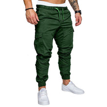 Charger l&#39;image dans la galerie, Autumn Men Pants Hip Hop Harem Joggers Pants 2019 New Male Trousers Mens Solid Multi-pocket Cargo Pants Skinny Fit Sweatpants