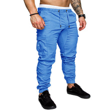 Charger l&#39;image dans la galerie, Autumn Men Pants Hip Hop Harem Joggers Pants 2019 New Male Trousers Mens Solid Multi-pocket Cargo Pants Skinny Fit Sweatpants