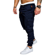 Charger l&#39;image dans la galerie, Autumn Men Pants Hip Hop Harem Joggers Pants 2019 New Male Trousers Mens Solid Multi-pocket Cargo Pants Skinny Fit Sweatpants