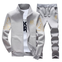 Charger l&#39;image dans la galerie, Men&#39;s Sportswear Sets 2019 Spring Autumn Male Casual Tracksuit Men 2 Piece Zipper Sweatshirt + Sweatpants Brand Track Suit Set