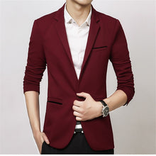 Charger l&#39;image dans la galerie, FGKKS New Arrival Luxury Men Blazer New Spring Fashion Brand Slim Fit Men Suit Terno Masculino Blazers Men