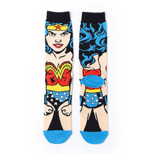 Charger l&#39;image dans la galerie, Cosmic Marvel Socks Men Or Women Novelty Cartoon Combed Cotton Sock Wonder Woman, Superman, Batman, Dead Waiter, Venom Funny Sox