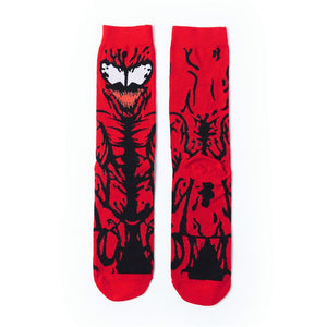 Cosmic Marvel Socks Men Or Women Novelty Cartoon Combed Cotton Sock Wonder Woman, Superman, Batman, Dead Waiter, Venom Funny Sox