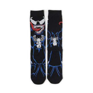 Cosmic Marvel Socks Men Or Women Novelty Cartoon Combed Cotton Sock Wonder Woman, Superman, Batman, Dead Waiter, Venom Funny Sox