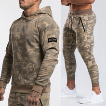 Charger l&#39;image dans la galerie, Brand Tracksuit Camo Hoodie Pants Sets Men Casual Sweatshirt Joggers Sweatpants Male Cotton Jacket Autumn Winter Sportswear Suit