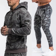 Charger l&#39;image dans la galerie, Brand Tracksuit Camo Hoodie Pants Sets Men Casual Sweatshirt Joggers Sweatpants Male Cotton Jacket Autumn Winter Sportswear Suit