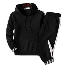 Charger l&#39;image dans la galerie, Sets Tracksuit Men Autumn Winter Hooded Sweatshirt Drawstring Outfit Sportswear 2019 Male Suit Pullover Two Piece Set Casual