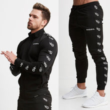 Charger l&#39;image dans la galerie, Cotton men&#39;s sportswear casual outdoor streetwear men&#39;s clothing jogger fashion fitness jacket trousers