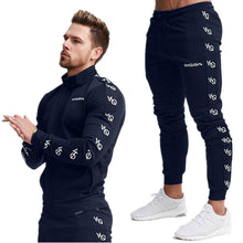 Charger l&#39;image dans la galerie, Cotton men&#39;s sportswear casual outdoor streetwear men&#39;s clothing jogger fashion fitness jacket trousers