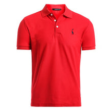 Charger l&#39;image dans la galerie, NEGIZBER New Man Polo Shirt Mens Casual Deer Embroidery Cotton Polo shirt Men Short Sleeve High Quantity polo men