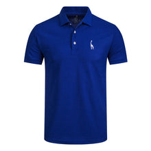 Charger l&#39;image dans la galerie, NEGIZBER New Man Polo Shirt Mens Casual Deer Embroidery Cotton Polo shirt Men Short Sleeve High Quantity polo men