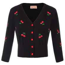 Charger l&#39;image dans la galerie, Belle Poque 10 Colors Spring Autumn Cardigan Women Cherries Embroidery Knitted Cardigans Casual Long Sleeve Tops Pull Sweater