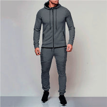 Charger l&#39;image dans la galerie, Hirigin 2 pieces Autumn Running tracksuit men Sweatshirt Sports Set Gym Clothes Men Sport Suit Training Suit Sport Wear