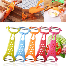 Charger l&#39;image dans la galerie, New 1 piece Multi-function Grater Apple peeler Apple  Kitchen Vegetable Carrot Gadgets Fruit Paring knife Double head