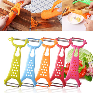 New 1 piece Multi-function Grater Apple peeler Apple  Kitchen Vegetable Carrot Gadgets Fruit Paring knife Double head