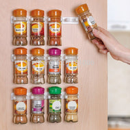 Spice Rack Wall Mount Spice Organizer Seasoning Bottle Holder Hanging Spice Jars Clip Wall kitchen Organizer Spice Jar Rack