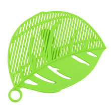 Charger l'image dans la galerie, Hot 1 PC feuille forme Durable pratique en plastique cuisine riz haricots pois lavage tamis cuisine lavage outil de nettoyage Gadget Clips filtre