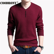 Charger l&#39;image dans la galerie, COODRONY Sweater Men Casual V-Neck Pullover Men Autumn Slim Fit Long Sleeve Shirt Mens Sweaters Knitted Cashmere Wool Pull Homme